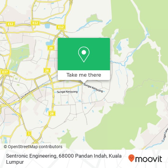 Sentronic Engineering, 68000 Pandan Indah map