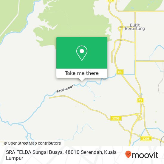 SRA FELDA Sungai Buaya, 48010 Serendah map