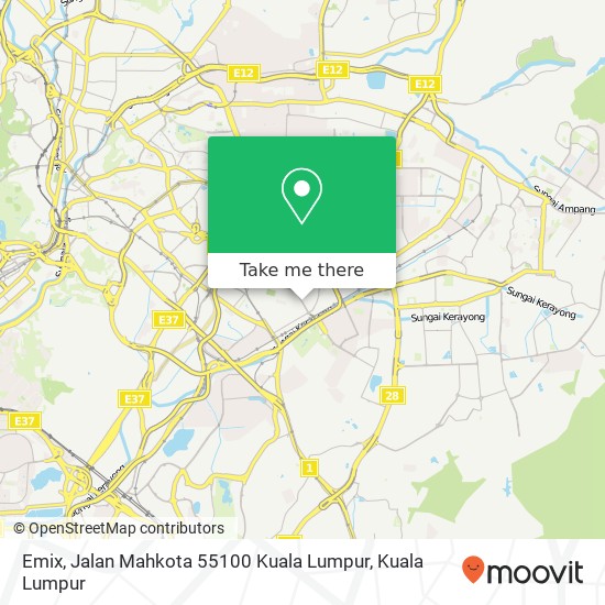 Emix, Jalan Mahkota 55100 Kuala Lumpur map