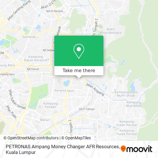 Peta PETRONAS Ampang Money Changer AFR Resources