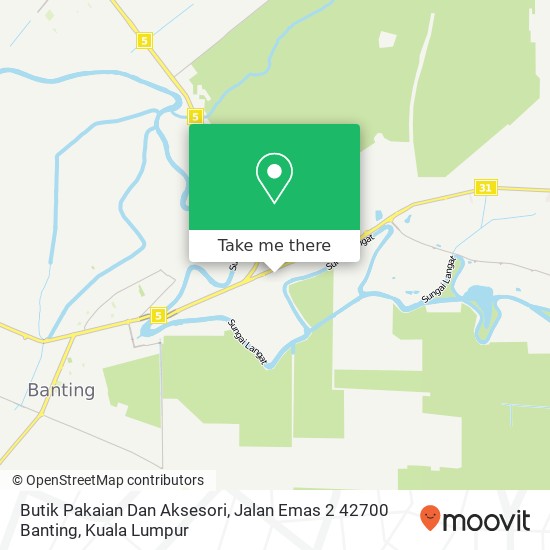 Butik Pakaian Dan Aksesori, Jalan Emas 2 42700 Banting map