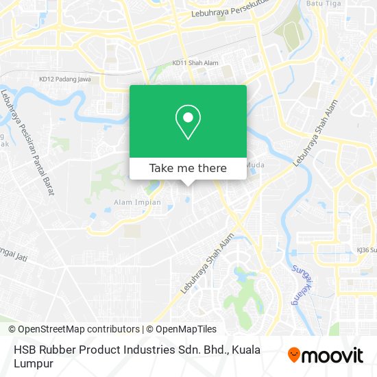 HSB Rubber Product Industries Sdn. Bhd. map