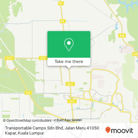 Transportable Camps Sdn Bhd, Jalan Meru 41050 Kapar map