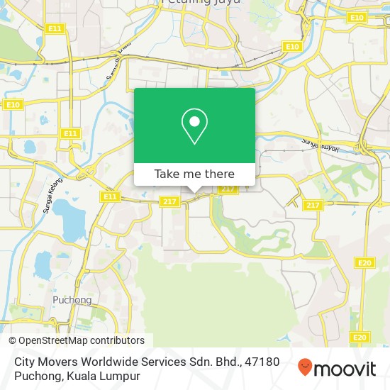 City Movers Worldwide Services Sdn. Bhd., 47180 Puchong map