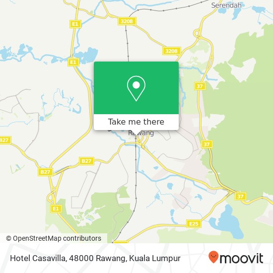 Peta Hotel Casavilla, 48000 Rawang