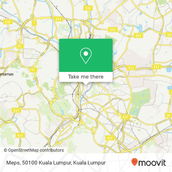 Peta Meps, 50100 Kuala Lumpur