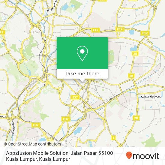 Appzfusion Mobile Solution, Jalan Pasar 55100 Kuala Lumpur map