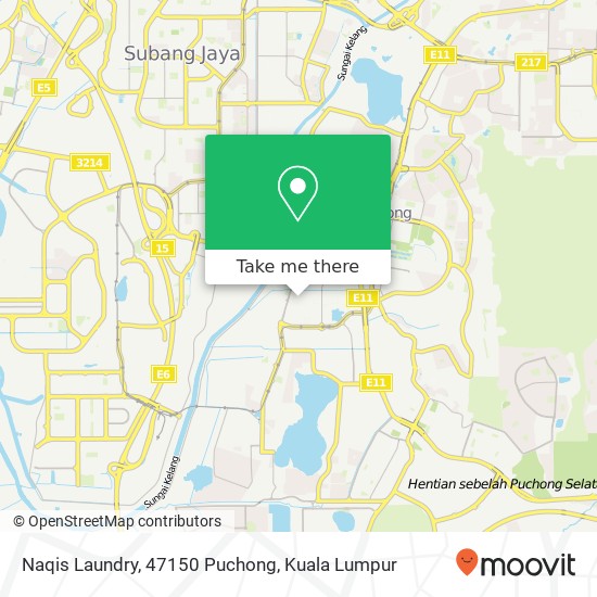 Peta Naqis Laundry, 47150 Puchong