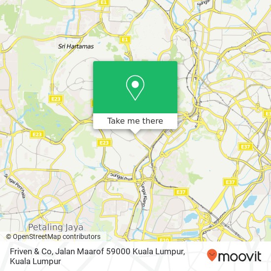 Friven & Co, Jalan Maarof 59000 Kuala Lumpur map