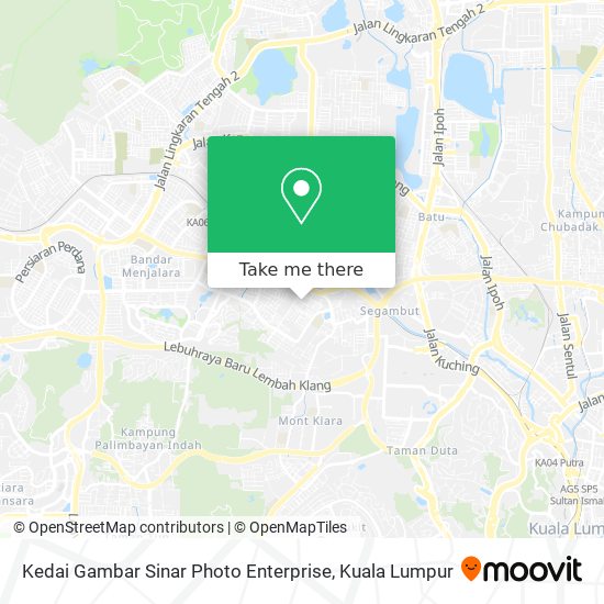 Kedai Gambar Sinar Photo Enterprise map