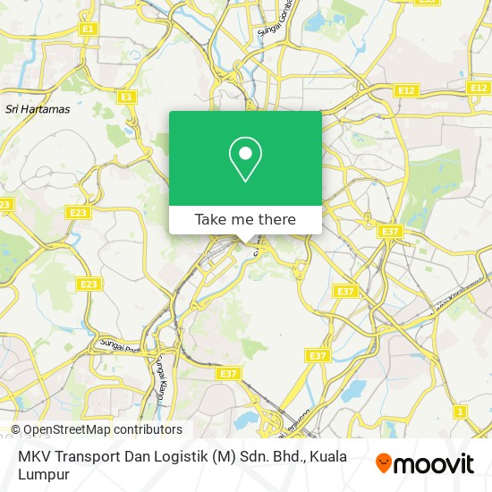 Peta MKV Transport Dan Logistik (M) Sdn. Bhd.