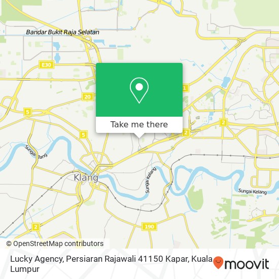 Lucky Agency, Persiaran Rajawali 41150 Kapar map