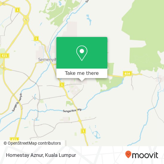 Homestay Aznur map