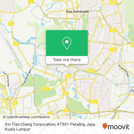 Xin Tian Cheng Corporation, 47301 Petaling Jaya map