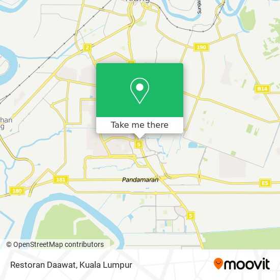 Restoran Daawat map