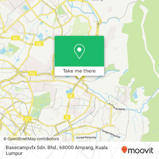 Peta Basecampvfx Sdn. Bhd., 68000 Ampang
