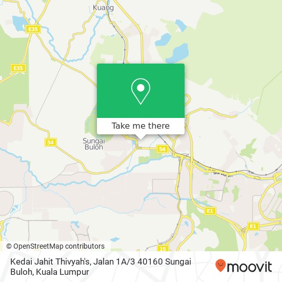 Kedai Jahit Thivyah's, Jalan 1A / 3 40160 Sungai Buloh map