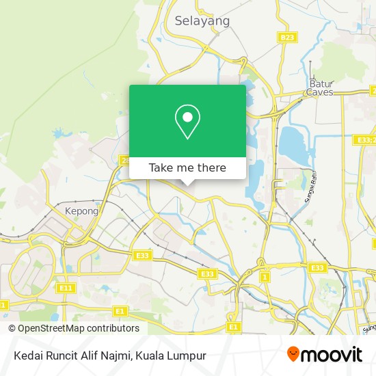 Kedai Runcit Alif Najmi map