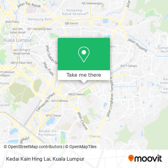 Kedai Kain Hing Lai map