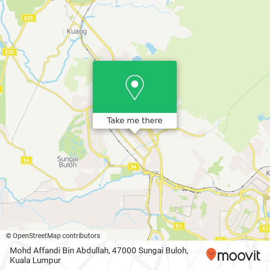 Mohd Affandi Bin Abdullah, 47000 Sungai Buloh map