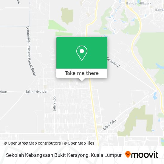 Sekolah Kebangsaan Bukit Kerayong map