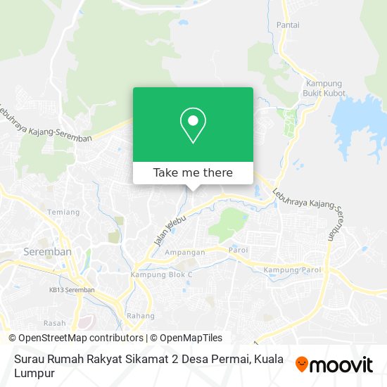 Peta Surau Rumah Rakyat Sikamat 2 Desa Permai