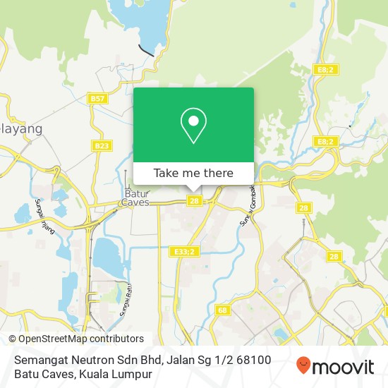 Semangat Neutron Sdn Bhd, Jalan Sg 1 / 2 68100 Batu Caves map