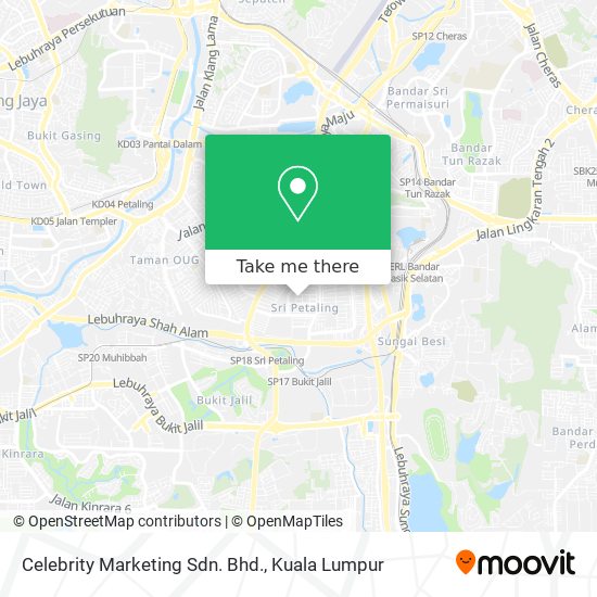 Celebrity Marketing Sdn. Bhd. map