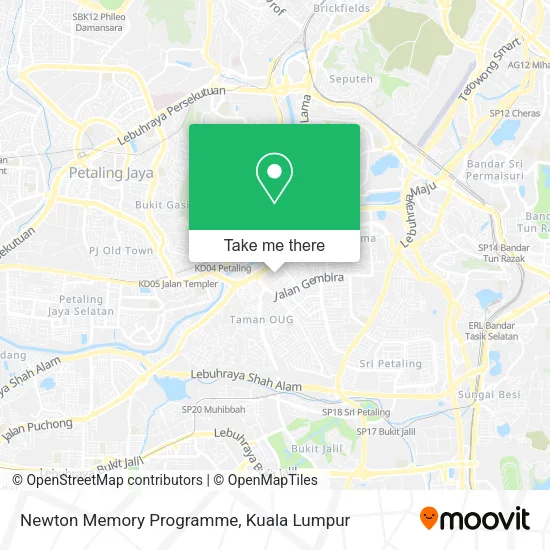 Newton Memory Programme map