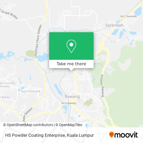 HS Powder Coating Enterprise map