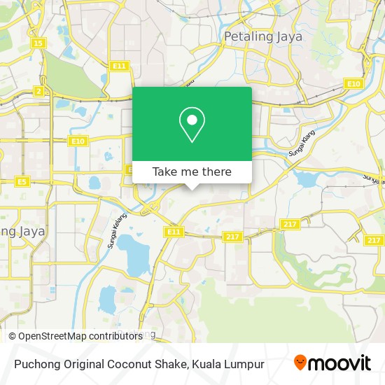 Puchong Original Coconut Shake map