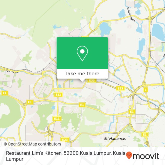 Restaurant Lim's Kitchen, 52200 Kuala Lumpur map