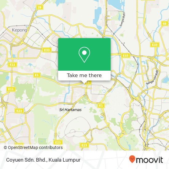 Coyuen Sdn. Bhd. map