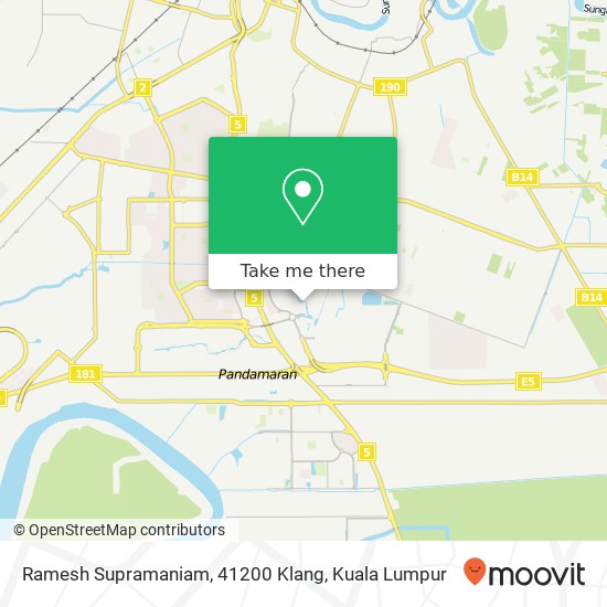 Ramesh Supramaniam, 41200 Klang map
