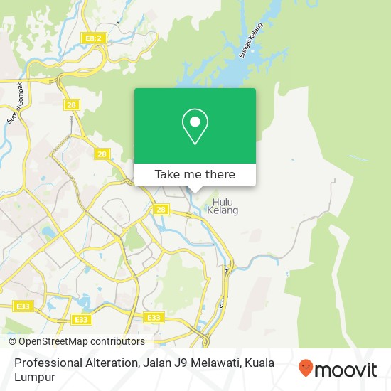 Peta Professional Alteration, Jalan J9 Melawati