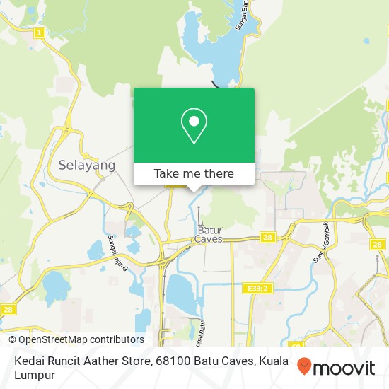 Kedai Runcit Aather Store, 68100 Batu Caves map