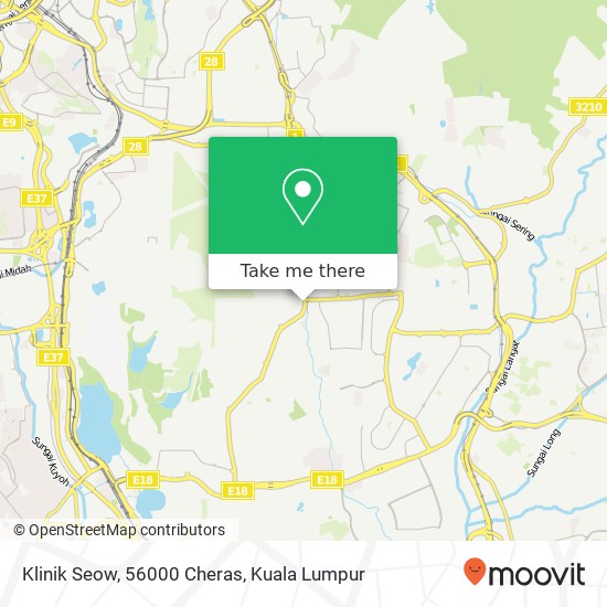 Klinik Seow, 56000 Cheras map