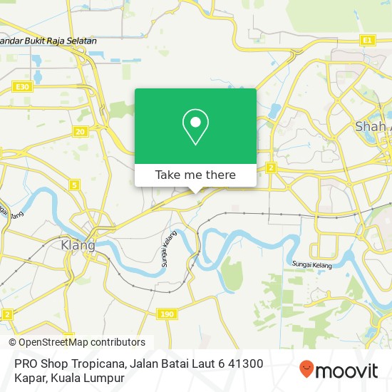 Peta PRO Shop Tropicana, Jalan Batai Laut 6 41300 Kapar