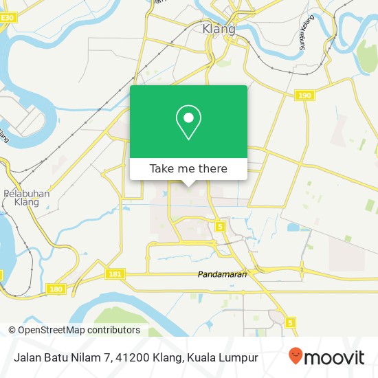 Jalan Batu Nilam 7, 41200 Klang map