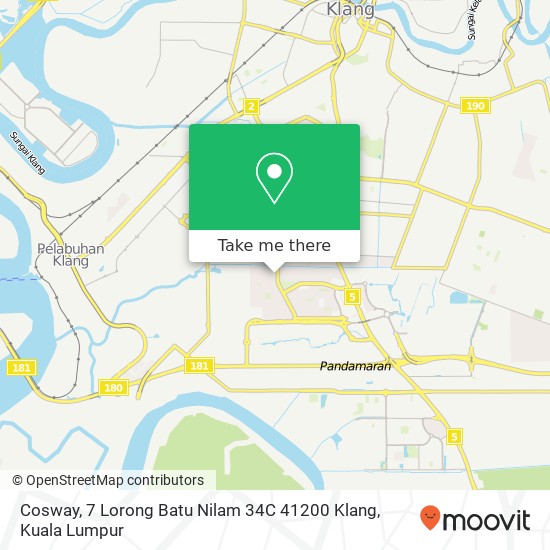 Cosway, 7 Lorong Batu Nilam 34C 41200 Klang map