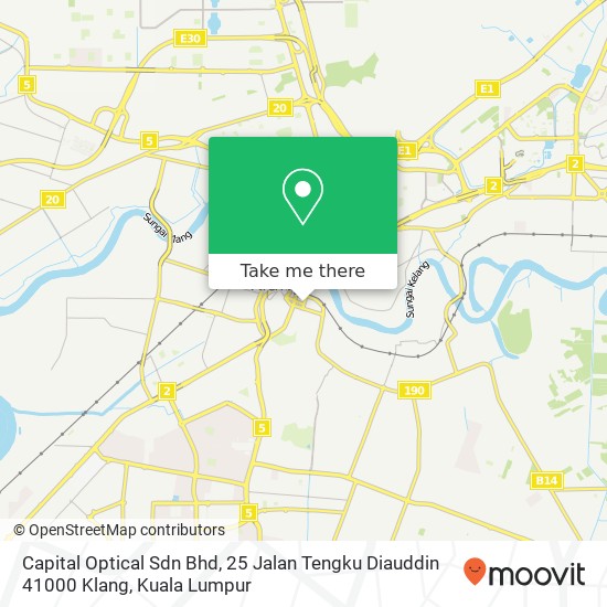 Capital Optical Sdn Bhd, 25 Jalan Tengku Diauddin 41000 Klang map