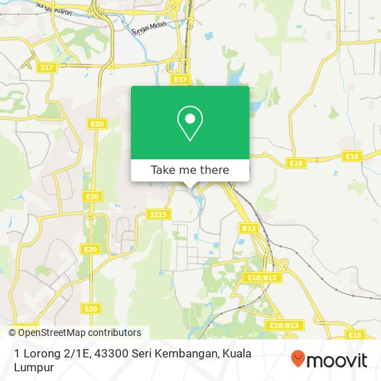 Peta 1 Lorong 2 / 1E, 43300 Seri Kembangan