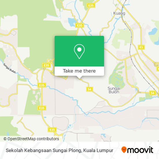 Peta Sekolah Kebangsaan Sungai Plong