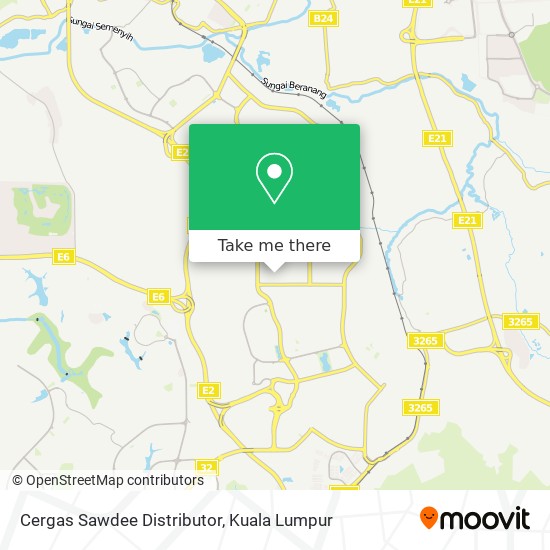 Cergas Sawdee Distributor map