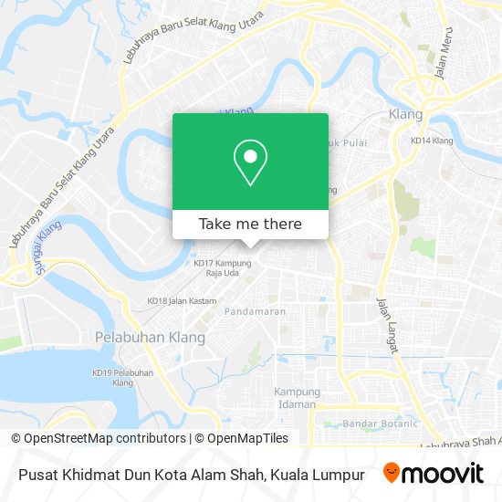 Pusat Khidmat Dun Kota Alam Shah map