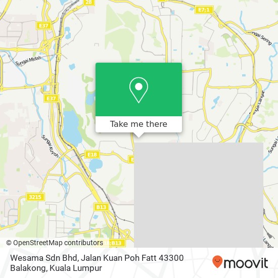 Wesama Sdn Bhd, Jalan Kuan Poh Fatt 43300 Balakong map