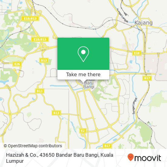 Hazizah & Co., 43650 Bandar Baru Bangi map