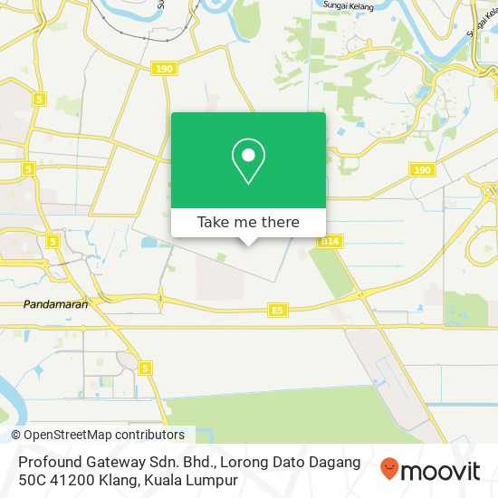 Profound Gateway Sdn. Bhd., Lorong Dato Dagang 50C 41200 Klang map