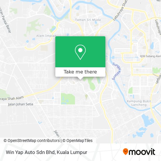 Peta Win Yap Auto Sdn Bhd