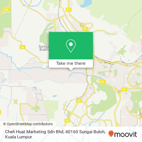 Cheh Huat Marketing Sdn Bhd, 40160 Sungai Buloh map